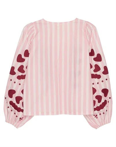 Sissel Edelbo - Elisabeth Skjorte - Rose Stripes